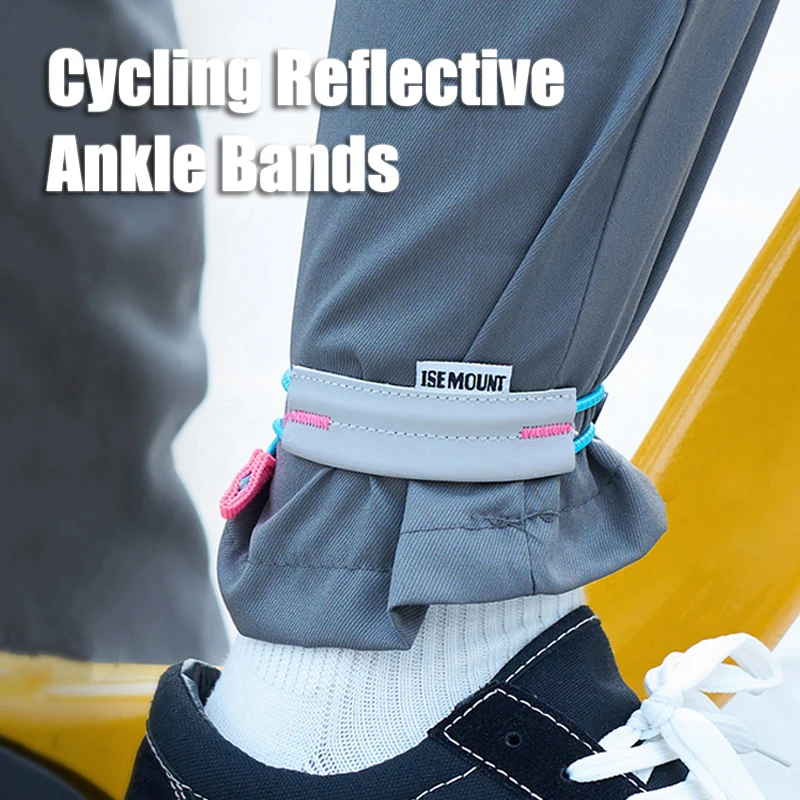 Reflective Night Running Shoes - Odblaskowe elastyczne paski do spodni rowerowych,