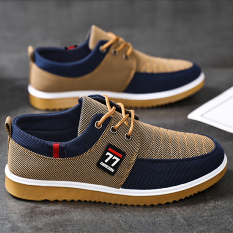 Nowe, modne i stylowe buty męs – Knit Fabric Lace Up Sneakers recenzja i cena